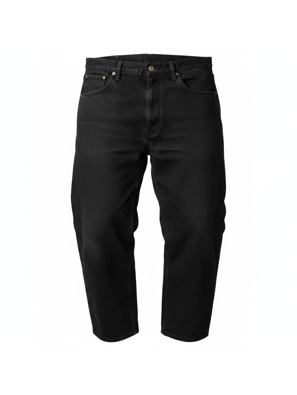 Stanley Work Pants Mens 42x30 Black Fleece Lined Utility Carpenter Heavy Duty